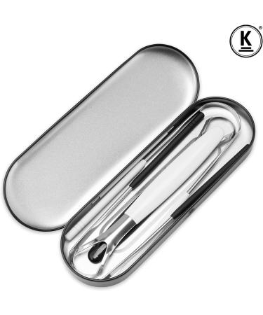 K-Pro Reusable Tongue Scraper | Medical Stainless Steel Tongue Cleaner for Better Oral Health - Buy Online on GoSupps.com