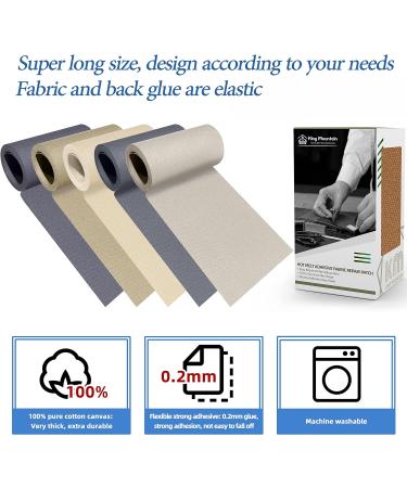 King Mountain Canvas Iron on Patch 3" 60" 100% Cotton Fabric Repair Patch Used for Various Sofa Tent Clothes Seats Suitcases.(Brown Waterproof) 3" 60" Brown(Waterproof) - Buy Online on GoSupps.com