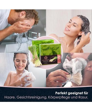 Buy Panu Lemongrass Soap - Vegan Solid Shower & Shampoo Bar for All Skin Types | Natural 110g Premium Soap - Buy Online on GoSupps.com