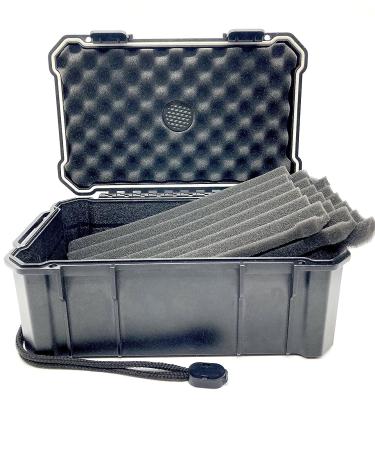 Elevate Bar Co. Travel Carrying Case - 15-Count | Waterproof, Crushproof, Airtight Seal | Durable Black Portable Case - Buy Online on GoSupps.com