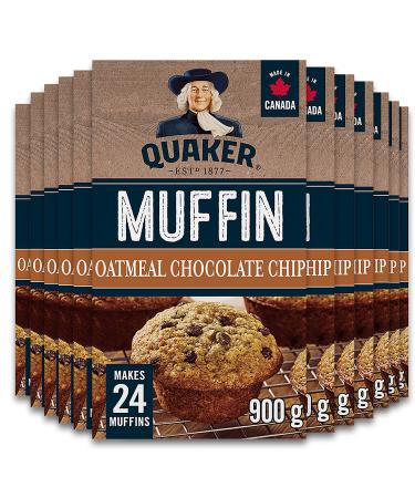 Quaker Oatmeal Chocolate Chip Muffin Mix Multi-Pack 900g (Pack of 12) Chip 900 g (Pack of 12) Muffin Mix