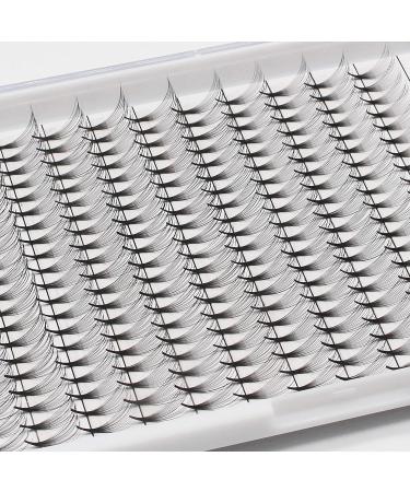 Dedila 220Pcs Grafting 14D Premade Fans Eyelashes Long Stem | Natural Individual False Eyelashes Cluster | 14-15-16mm Lengths - Buy Online on GoSupps.com