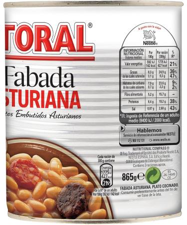 Nestl Litoral Fabada Asturiana Large Portion 865 gr. - Pack 3  - Buy Online on GoSupps.com