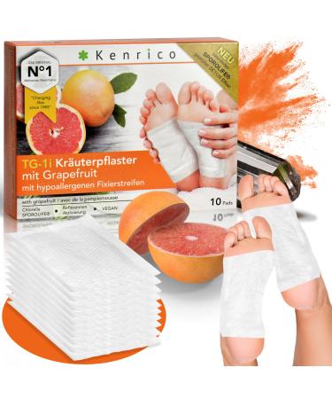 Kenrico TG -1i herbal plaster grapefruit 100% naturally Optimization of the figure - ideal for changing your diet and fasting detox pads feet detox pavement patch foot patch