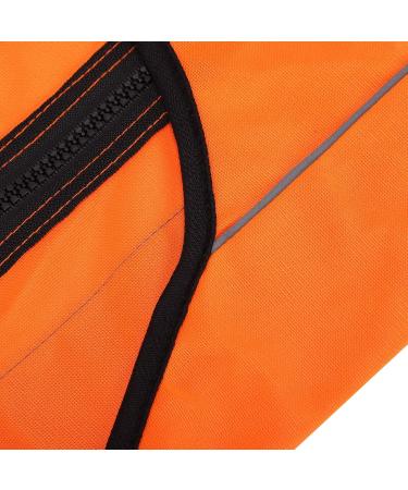 Qcwwy XL Fluorescent Orange Reflective Vest for Dogs - Safety Jacket & Pet Clothing | Bright Warning Safety Gear - Buy Online on GoSupps.com