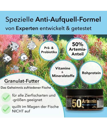 Premium Aquarium Fish Food with 50% Artemia for growth and colour Very well tolerated soft pellets 100 ml Aquarium Fish Food  - Buy Online on GoSupps.com