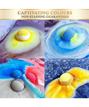 Planet Themed Bath Bombs - 8 Handmade Luxury Fizzers with Essential Oil and Shea Butter | Vegan & Cruelty-Free | Perfect Spa Gift for Men and Women - Buy Online on GoSupps.com