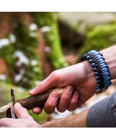 Buy Paraloop Paracord Bracelet with Stainless Steel Clasp | Emergency Survival Kit & Gift Box | Perfect for Men & Women - Buy Online on GoSupps.com