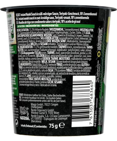 Nestl Maggi magic Asia Noedels Teriyaki 8 x 75 gram beaker - Buy Online on GoSupps.com