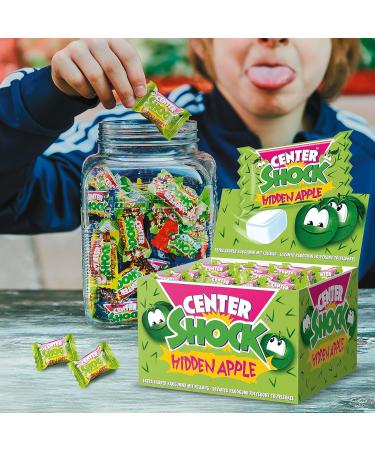 Center Shock Hidden Apple Chewing Gum - 100 Pack | Fruity Party Treats for Birthdays Pi atas & School - 400g - Buy Online on GoSupps.com