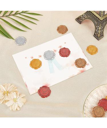 CRASPIRE Adhesive Wax Seal Stickers 25PCS Red Rose Wax Seal Sticker for Envelopes Decorative Stamp Stickers Envelope Stickers for Wedding Invitation Craft Scrapbook Party Gift Grapping R Rose Flower - Buy Online on GoSupps.com