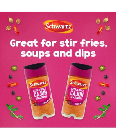 Schwartz Grill & Sizzle Extra Spicy Cajun 42g - Authentic Cajun Seasoning - Buy Online on GoSupps.com