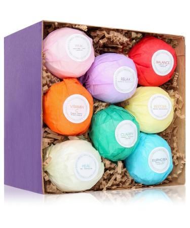 HanZ  Bath Bombs - Gift Set Ideas - Gifts For Women  Mom  Girls  Teens  Her - Ultra Lush Spa Fizzies - Gift Ideas - Add to Bath Bubbles  Bath Beads  Bath Pearls & Flakes (2 oz  Light Colours)