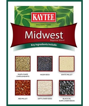 Kaytee Midwest Regional Wild Bird Blend 7lb Bag - Premium Wild Bird Seed Blend for Regional Bird Species - Buy Online on GoSupps.com