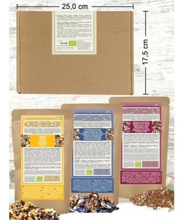 Buy 3-Pack Organic Tea Gift Set - Perfect for Tea Lovers | Morning Lunch Evening Blends | International Shipping Available - Buy Online on GoSupps.com