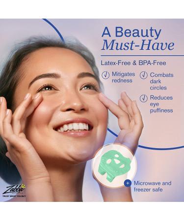 Perfecore Facial Mask for Puffy Eyes & Migraine Relief - Hot Cold Compress Pack for Sinus, Headaches, Spa Therapy - Gel Beads Mask for Sleeping, Travel - Green - Buy Online on GoSupps.com
