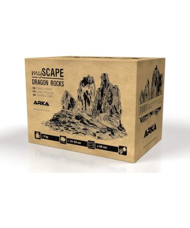 ARKA Aquatics MSRD5 myScape-Rocks Dragon Stones 5 kg - Natural Rock for Aquascapes - Multicoloured - Buy Online on GoSupps.com
