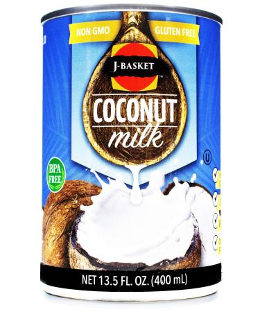 J-Basket Coconut Milk 13.5 Fluid Ounce (Pack of 8)