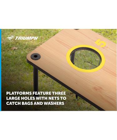 Triumph Sports 2-in-1 Bag Toss Washer Toss Combo Set | Includes Game Platforms, Bags, and Washers - Buy Online on GoSupps.com