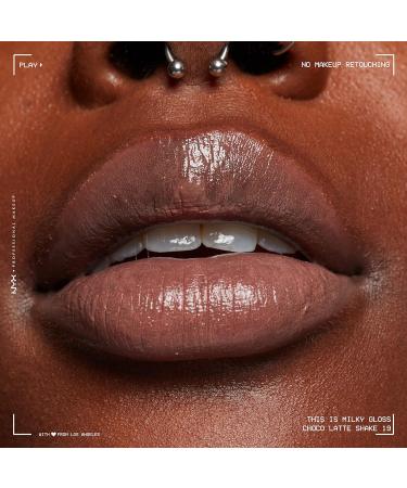 NXY Milky Gloss Lip Gloss - Choco Latte Shake | Vegan Formula | 12 Hour Hydration | Milk Chocolate Scented - Buy Online on GoSupps.com