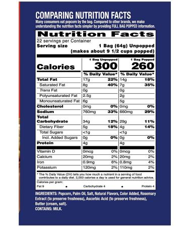 Pop Weaver Extra Butter Microwave Popcorn - 22 Bags | Gourmet Snack - Buy Online on GoSupps.com