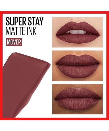 Maybelline Super Stay Matte Ink Liquid Lipstick - Mover Brown | Long-Lasting High Impact Color | Up to 16H Wear | 0.17 Fl Oz - Buy Online on GoSupps.com
