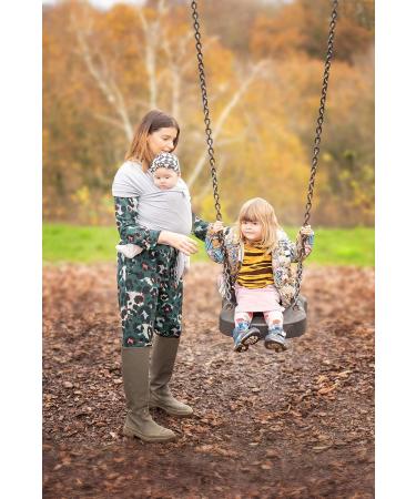 DaisyGro Organic Baby Sling Carrier - GOTS Certified, CPSC Safety Tested - Black/Grey - S/M or Plus Size - Buy Online on GoSupps.com