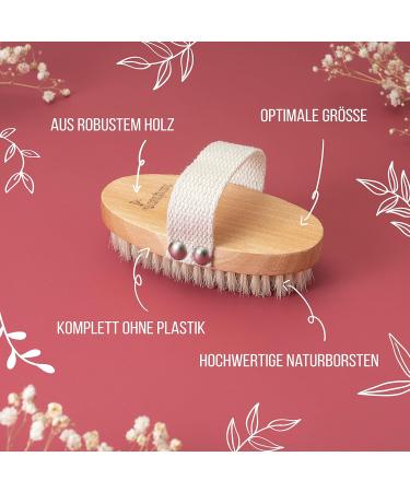 Eco-Friendly Oval Body Brush | Plastic-Free Dry Peeling & Massage Brush for Healthy Skin - Buy Online on GoSupps.com