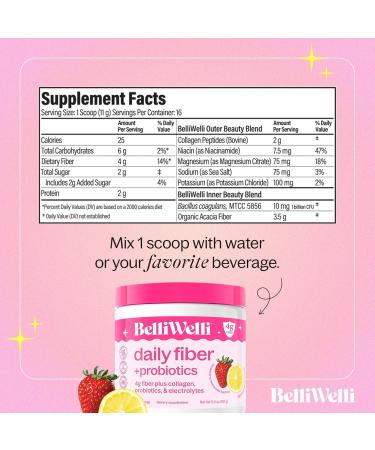 Daily Fiber Supplement Bundle with Collagen Probiotics & Electrolytes Strawberry Lemonade & Orange Yuzu Mandarin Flavors Supports Digestive Health Gut Balance & Debloating 32 Servings - Buy Online on GoSupps.com