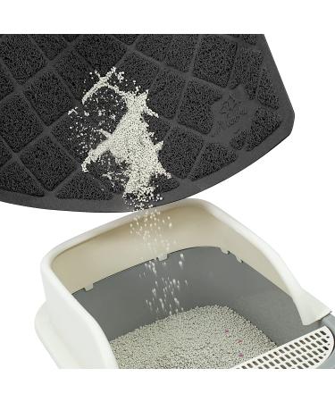 Niubya Premium Cat Litter Mat - Non-slip Waterproof Backing, Soft on Paws, Easy to Clean - Small 23x14 Black - Buy Online on GoSupps.com