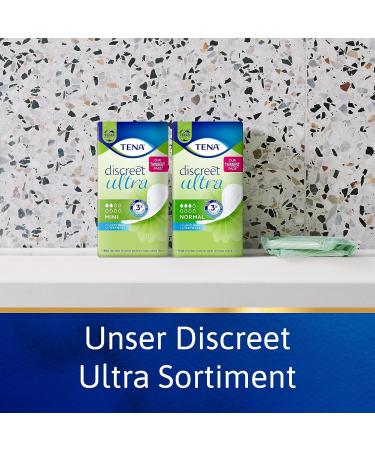 TENA DISCREET Mini - 120 Individual Incontinence Pads for Women | Monthly Package (6 x 20) | Ideal for Light Bladder Weakness & Leakage - Buy Online on GoSupps.com