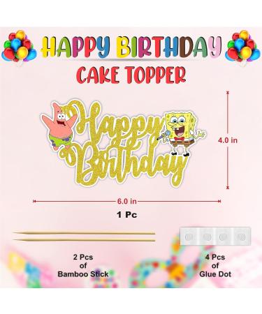 Seyal SpongBob Squarepants Happy Birthday Cake Topper - Buy Online on GoSupps.com