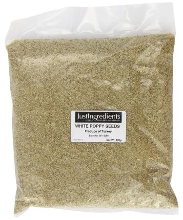 JustIngredients Essential White Poppy Seeds 500g - Pack of 2