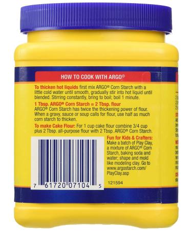 Argo 100% Pure Corn Starch 16 Oz Pack of 2 - (Insert your brand name or key feature) - Buy Online on GoSupps.com