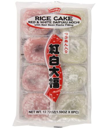 Kameda Daifuku Mochi Sticky Rice Cake, Red Bean, 12.72 Ounce