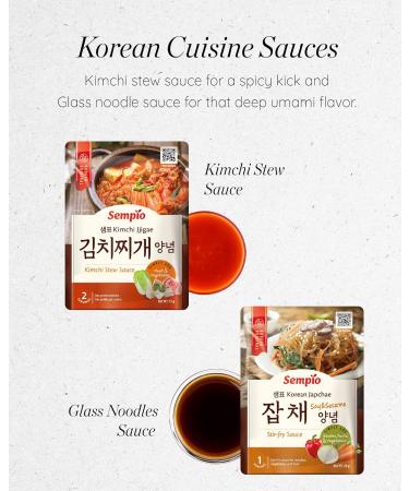 Sempio Japchae Sauce (60g) - Authentic Korean Cuisine at Home. Sweet & Savory Flavor for Stir-Fry Noodles - Buy Online on GoSupps.com