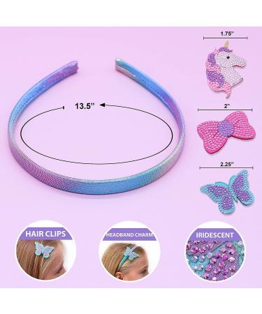 FROG SAC Sparkle Charm Headbands for Girls | Interchangeable Butterfly, Bow, Unicorn Kids Headband | Rhinestone Hair Accessories for Toddlers and Little Girls - Buy Online on GoSupps.com
