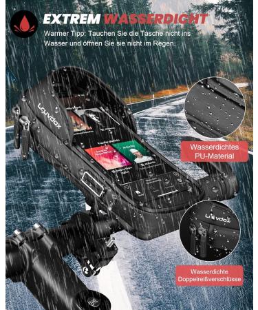 Waterproof Bike & Motorcycle Mobile Phone Holder | Handlebar Bag for 5.5-7 Inch Smartphones - E-Bike & Bicycle Accessories - Buy Online on GoSupps.com