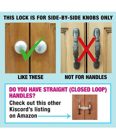 Kiscords Baby Safety Cabinet Locks - Childproof Latches for Cabinets - No Drill, No Screw, No Adhesive - White (5 Pack) - Buy Online on GoSupps.com