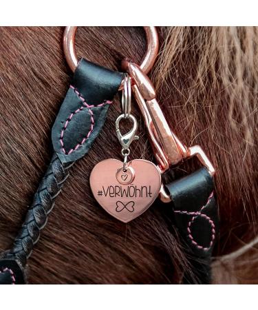 Soulhorse Exclusive Bridle Pendant - Lucky Charm for Horses Ponies & Dogs | Rose Gold Heart Brand Accessories - Buy Online on GoSupps.com