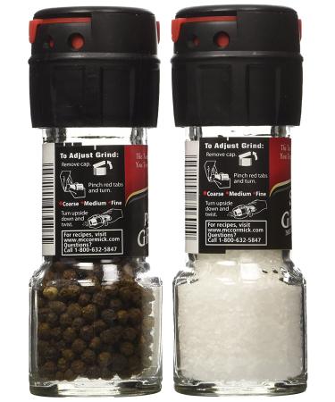 McCormick Sea Salt and Black Peppercorn Grinder Bundle - 3.12 oz Total - Buy Online on GoSupps.com