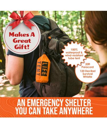 Go Time Gear Life Tent 2 Person Emergency Survival Shelter - Includes Whistle & Paracord - Green (2 Pack) - Buy Online on GoSupps.com