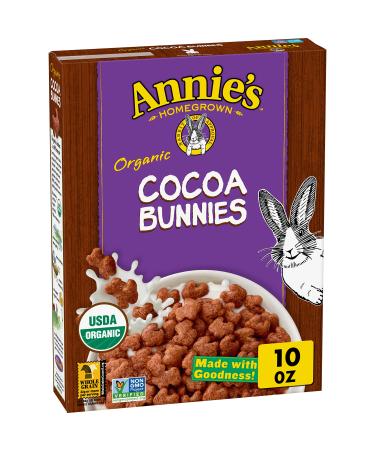 Annie's Organic Cocoa Bunnies Breakfast Cereal, 10 oz. Box
