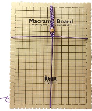 Beading Macrame Board 11.5x15.5 Foam Grid for Bracelet Projects - Instructions Included - Buy Online on GoSupps.com