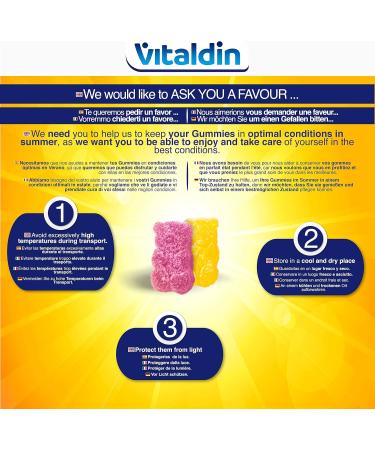 Vitaldin Cultures Complex Rubber - Bacterial Stem Bacillus Coagulans 500M KBE Daily Dose & Vitamin B12 - 60 Gluten-Free Gummy Bears for Optimal Intestinal Flora - Suitable for Children & Adults - Buy Online on GoSupps.com