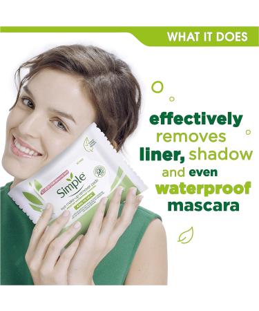 Simple Kind to Skin Eye Make-Up Remover Pads - Gentle & Effective 30pcs - Buy Online on GoSupps.com