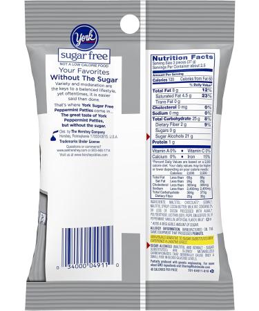 York Sugar Free Peppermint Pattie Chocolate Candy 85g - Delicious & Guilt-Free Treat - Buy Online on GoSupps.com
