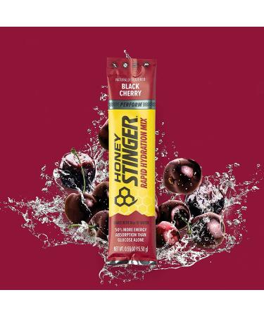 Honey Stinger Perform Black Cherry Electrolyte Hydration Powder - 24 Packets for Exercise Endurance & Performance | Sports Nutrition for Home & Gym - Buy Online on GoSupps.com