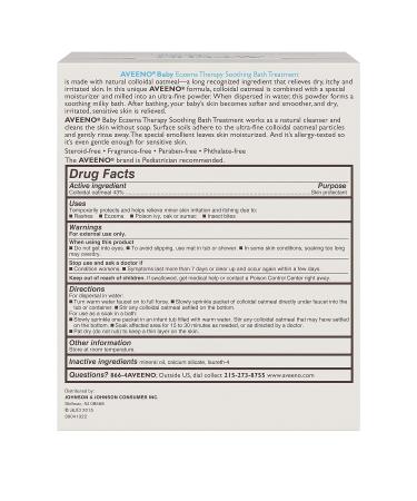 AVEENO Baby Fragrance Free Soothing Bath Treatment Packets 5 ea (Pack of 3) - Gentle Relief for Sensitive Skin - Buy Online on GoSupps.com