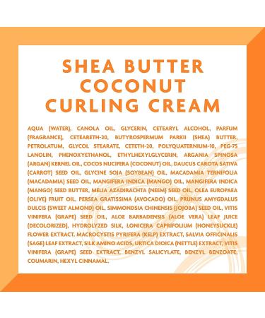 Cantu Shea Butter Coconut Curling Cream 25 oz - Natural Hair Care - Buy Online on GoSupps.com